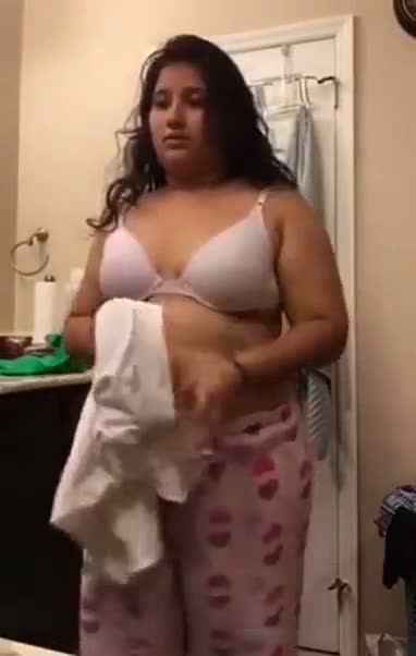 Chubby college girl strips and fingers her pussy for her boyfriend