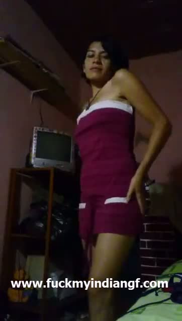 XXX porn video of a college girl stripping and showing off her sexy body